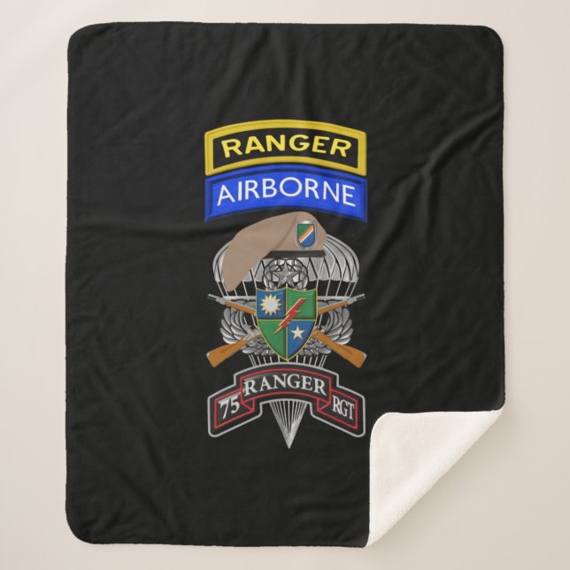 75th Ranger Regiment  Sherpa Blanket (Front)