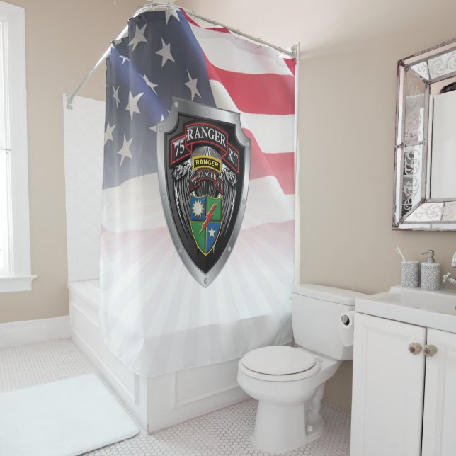 75th Ranger Regiment  Shower Curtain (In Situ)
