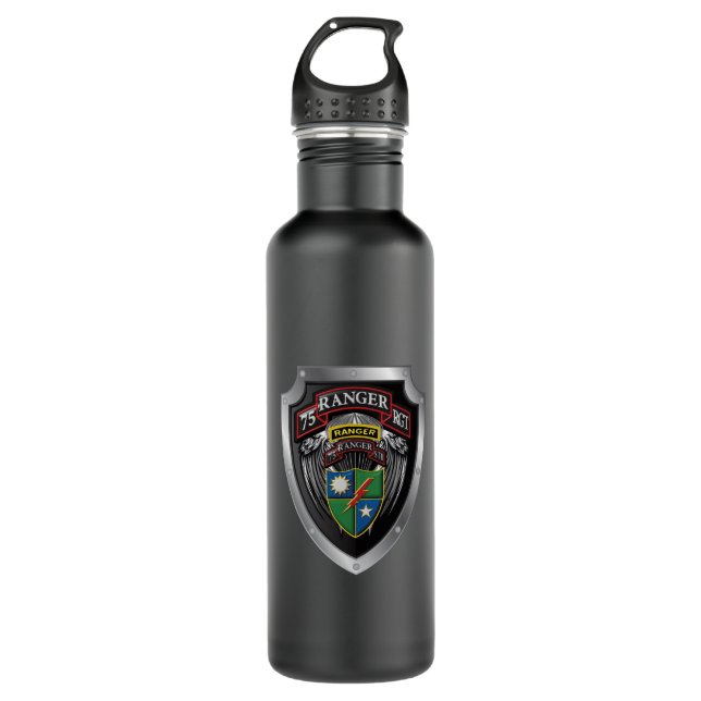 75th Ranger Regiment Special Troops Battalion STB Stainless Steel Water Bottle (Front)