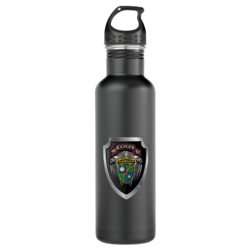 75th Ranger Regiment  Stainless Shield Stainless Steel Water Bottle