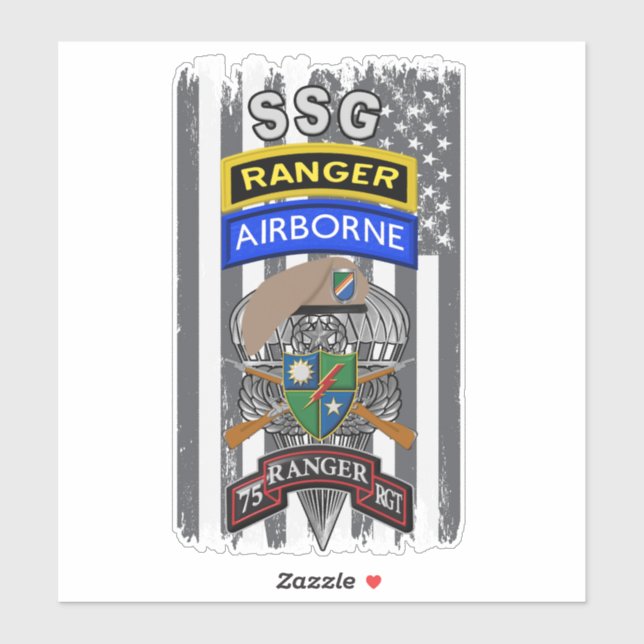 75th Ranger Regiment  Sticker (Sheet)