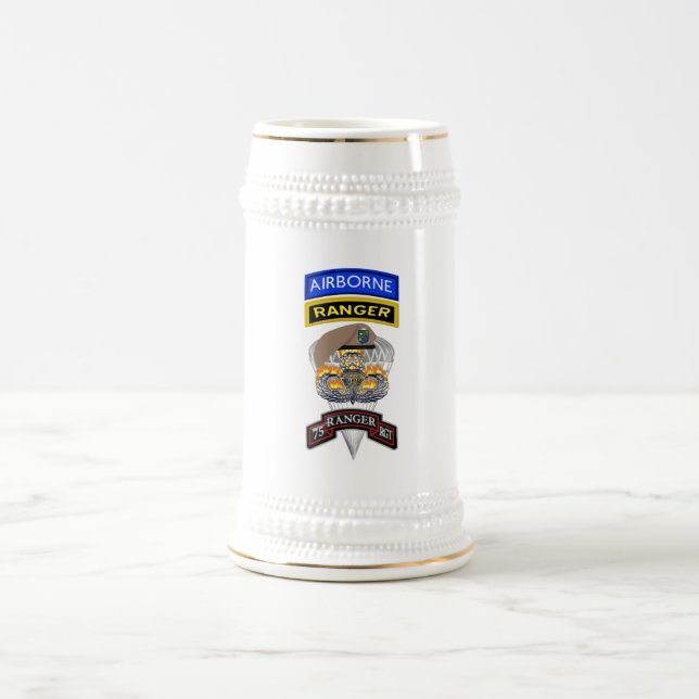 75th Ranger Regiment “Sua Sponte” Beer Stein (Center)