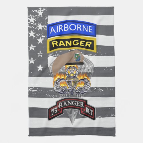 75th Ranger Regiment Sua Sponte Kitchen Towel