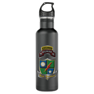 75th Ranger Regiment "Sua Sponte" Stainless Steel Water Bottle