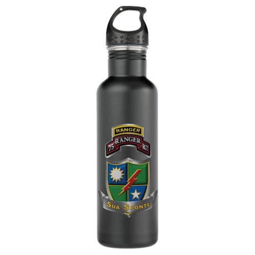75th Ranger Regiment Sua Sponte Stainless Steel Water Bottle