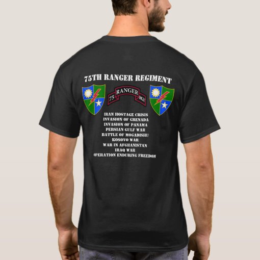 75th Ranger Regiment T-Shirt | Zazzle