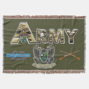 75th Ranger Regiment Throw Blanket