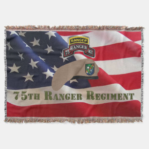 75th Ranger Regiment Throw Blanket