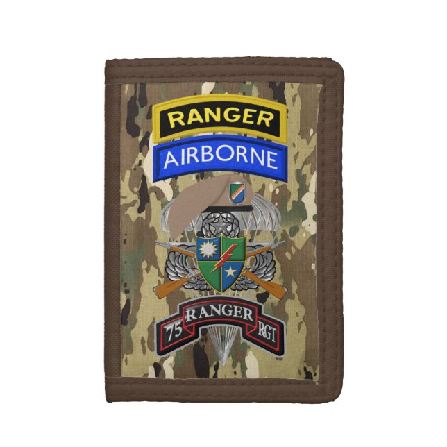 75th Ranger Regiment Trifold Wallet (Front Vertical)