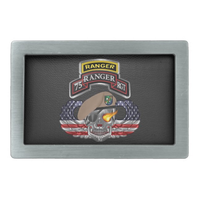75th Ranger Regiment Veteran Belt Buckle (Front)