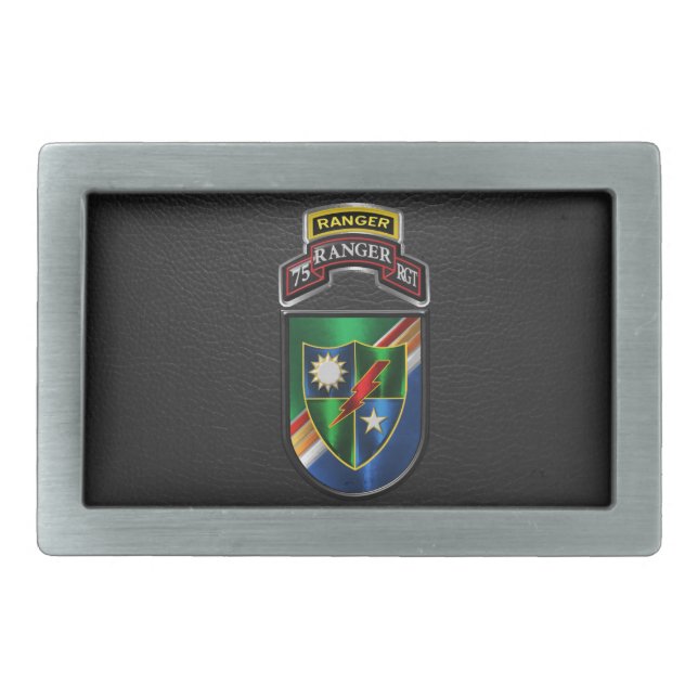 75th Ranger Regiment  Veteran Belt Buckle (Front)