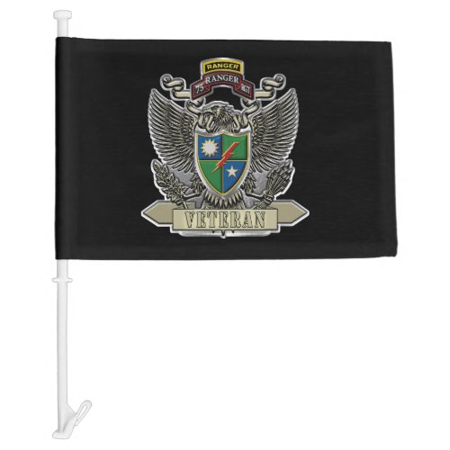  75th Ranger Regiment Veteran Car Flag