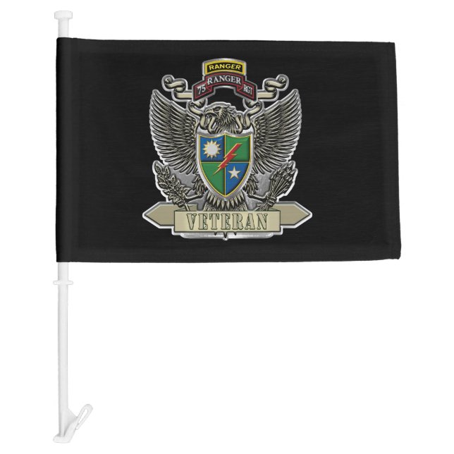  75th Ranger Regiment Veteran Car Flag (Front)