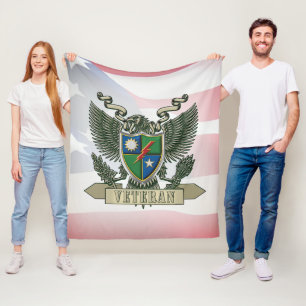 75th Ranger Regiment Veteran Fleece Blanket