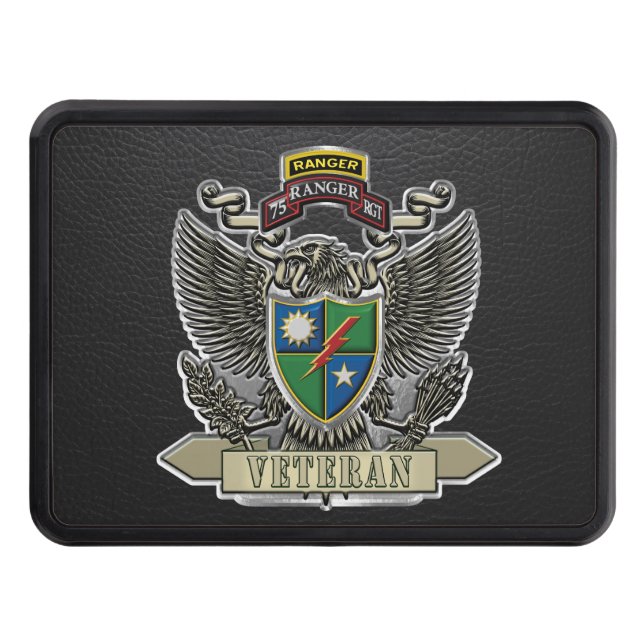 75th Ranger Regiment Veteran Hitch Cover (Front)
