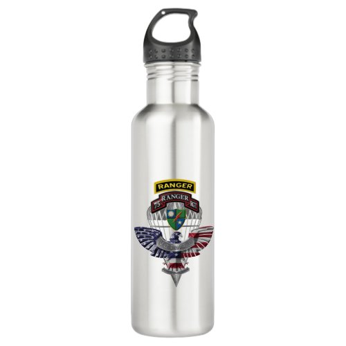 75th Ranger Regiment Veteran Stainless Steel Water Bottle