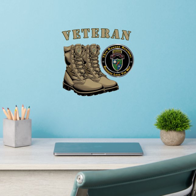 75th Ranger Regiment Veteran Wall Decal (Home Office 2)