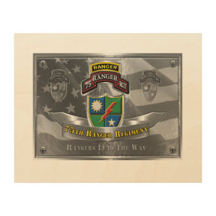 75th Ranger Regiment Veteran Wood Wall Art