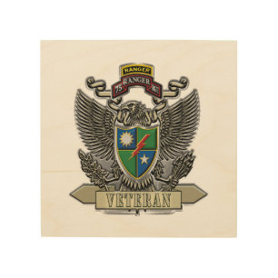 75th Ranger Regiment Veteran Wood Wall Art