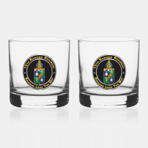 75th Ranger Regiment Whiskey Glass