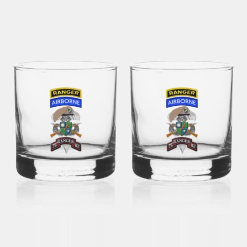 75th Ranger Regiment Whiskey Glass