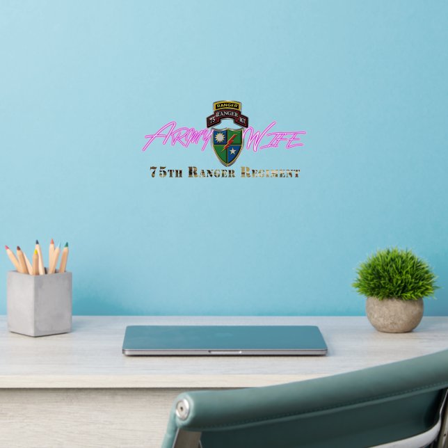 75th Ranger Regiment Wife Wall Decal (Home Office 2)
