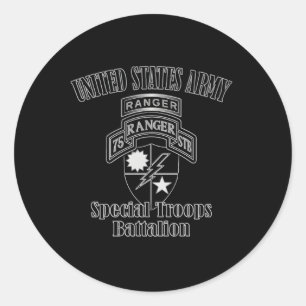 75Th Ranger Regit Special Troops Battalion Back Classic Round Sticker