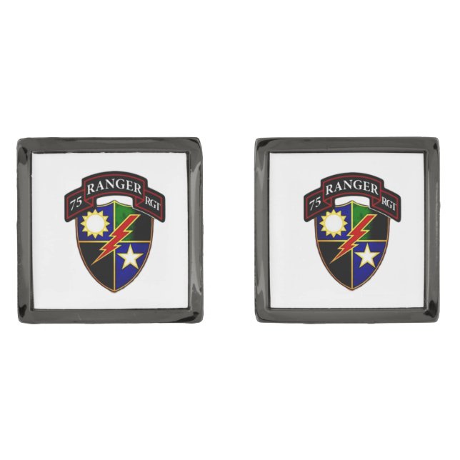 75th RANGERS Cufflinks (Front)