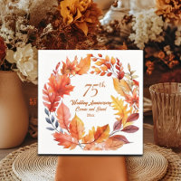 75th Wedding Anniversary Fall Floral