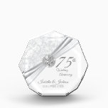 75th Wedding Anniversary Keepsake Design Acrylic Award<br><div class="desc">75th or 60th Wedding Anniversary Keepsake Design. 📌If you need further customization, please click the "Click to Customize further" or "Customize or Edit Design"button and use our design tool to resize, rotate, change text color, add text and so much more.⭐This Product is 100% Customizable. Graphics and / or text can...</div>