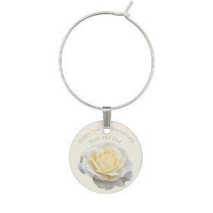 75th Wedding Anniversary Party Editable Wine Charm