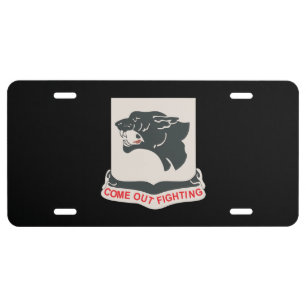 761st Tank Battalion - Black Panthers wo Txt License Plate