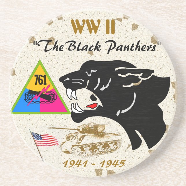 761st Tank Battalion Drink Coaster (Front)