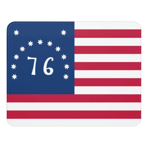 76 Bennington Battle Flag American Revolution Door Sign