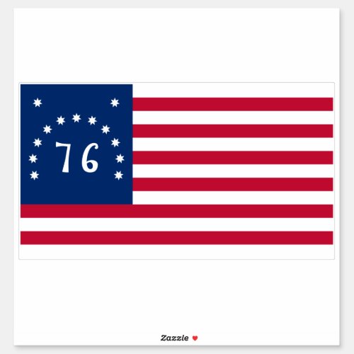 76 Bennington Battle Flag American Revolution Sticker