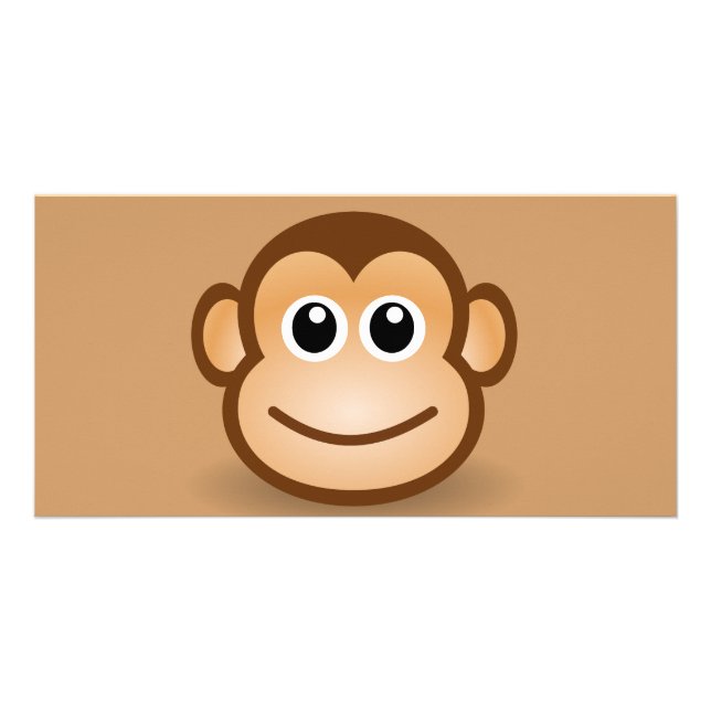 76-Free-Cute-Cartoon-Monkey-Clipart-Illustration Card (Front)