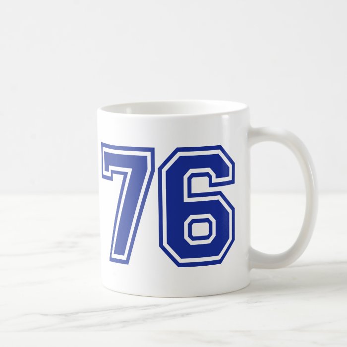 76   number mug