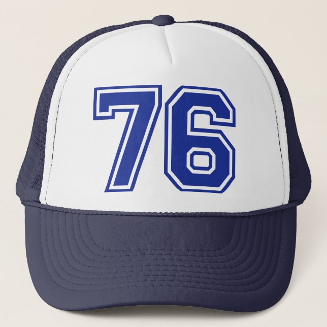 76 - number trucker hat (Front)