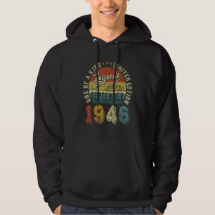 76 Years Old 76th Birthday Legend Since September Hoodie