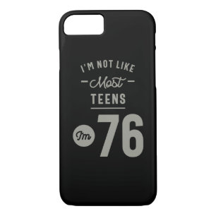 76 Years Old Birthday Gift iPhone 8/7 Case