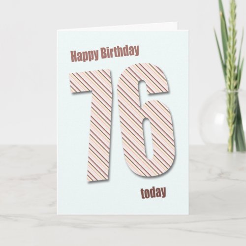 76th birthday card