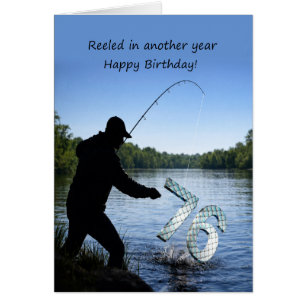 76th Birthday Fisherman  Cards