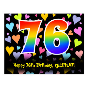 76th Birthday Postcards - No Minimum Quantity | Zazzle