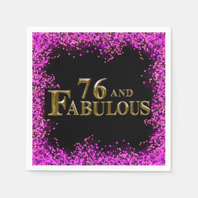 76th  Birthday  Napkins (Front)