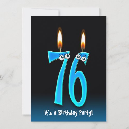 76th Birthday Party Invite