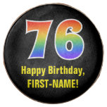 [ Thumbnail: 76th Birthday - Rainbow Spectrum Pattern Number 76 ]