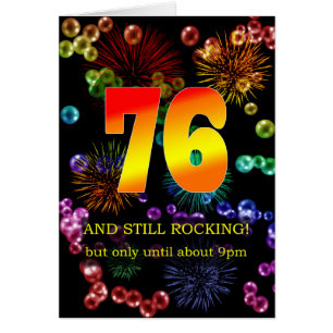 76th Birthday Still Rocking Cards