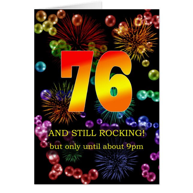 76th Birthday Still Rocking Cards (Front)