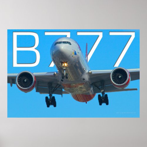 777 AIRLINER POSTER