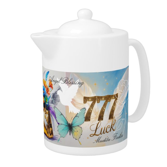 777 Angel Blessing Teapot (Right)